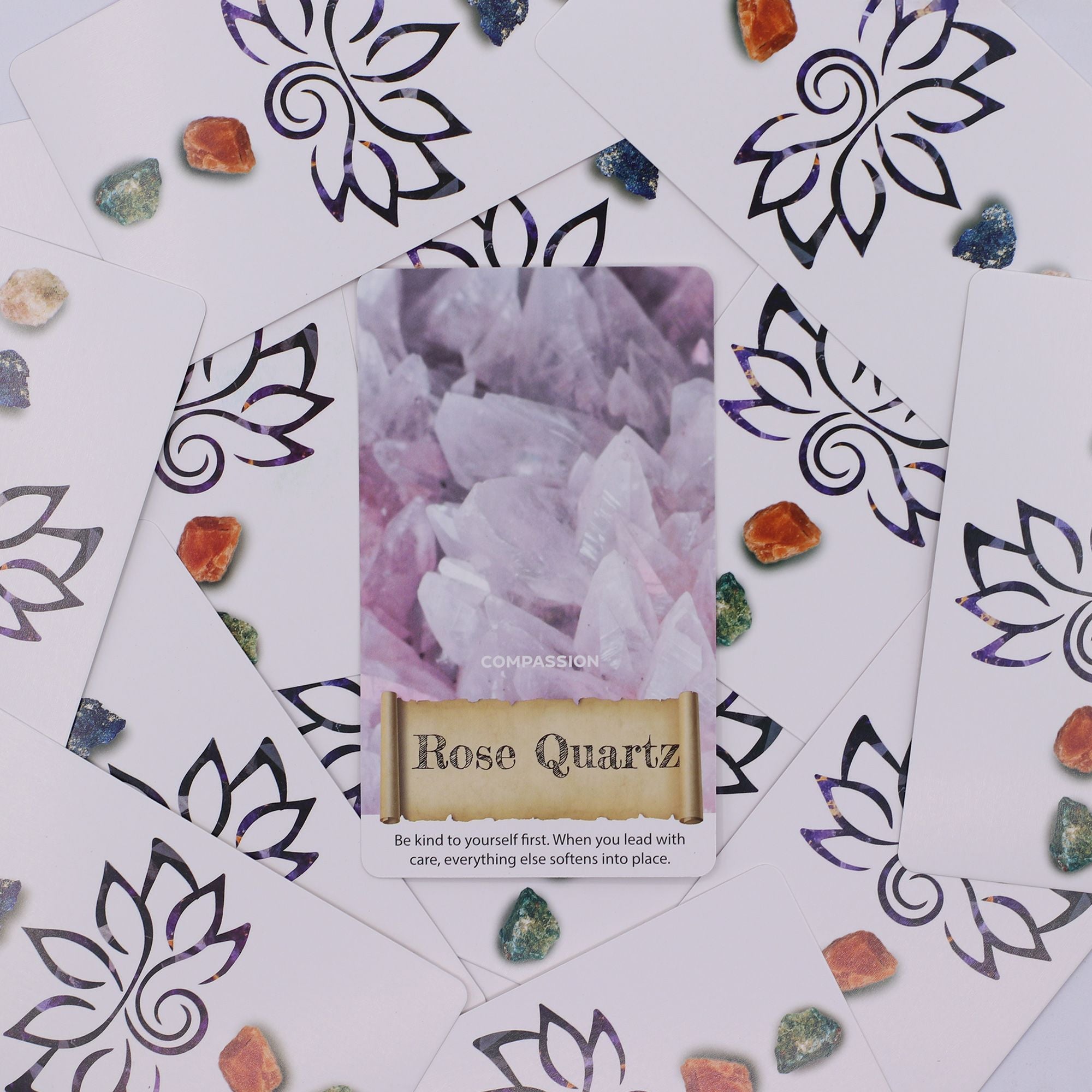 Cartas del Oráculo de Cristales y Elixires – Baraja de Energía Curativa
