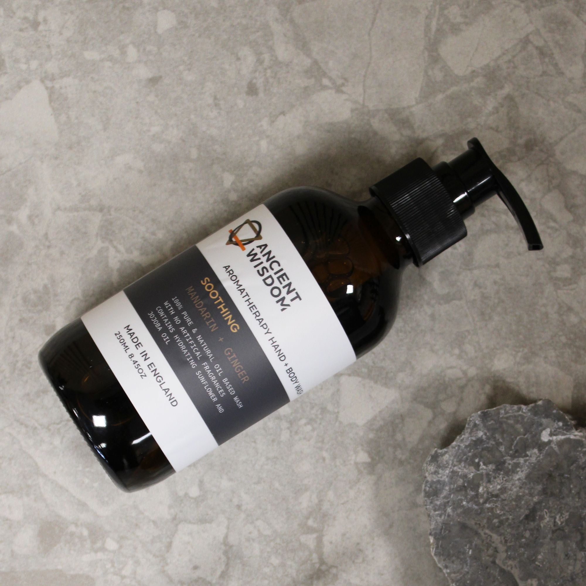 Jabón de manos y cuerpo de sándalo y rosa 250ml