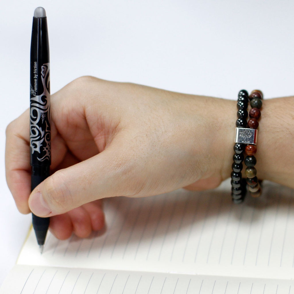 Pulseira Magnética de Pedras Preciosas - Picasso Jasper