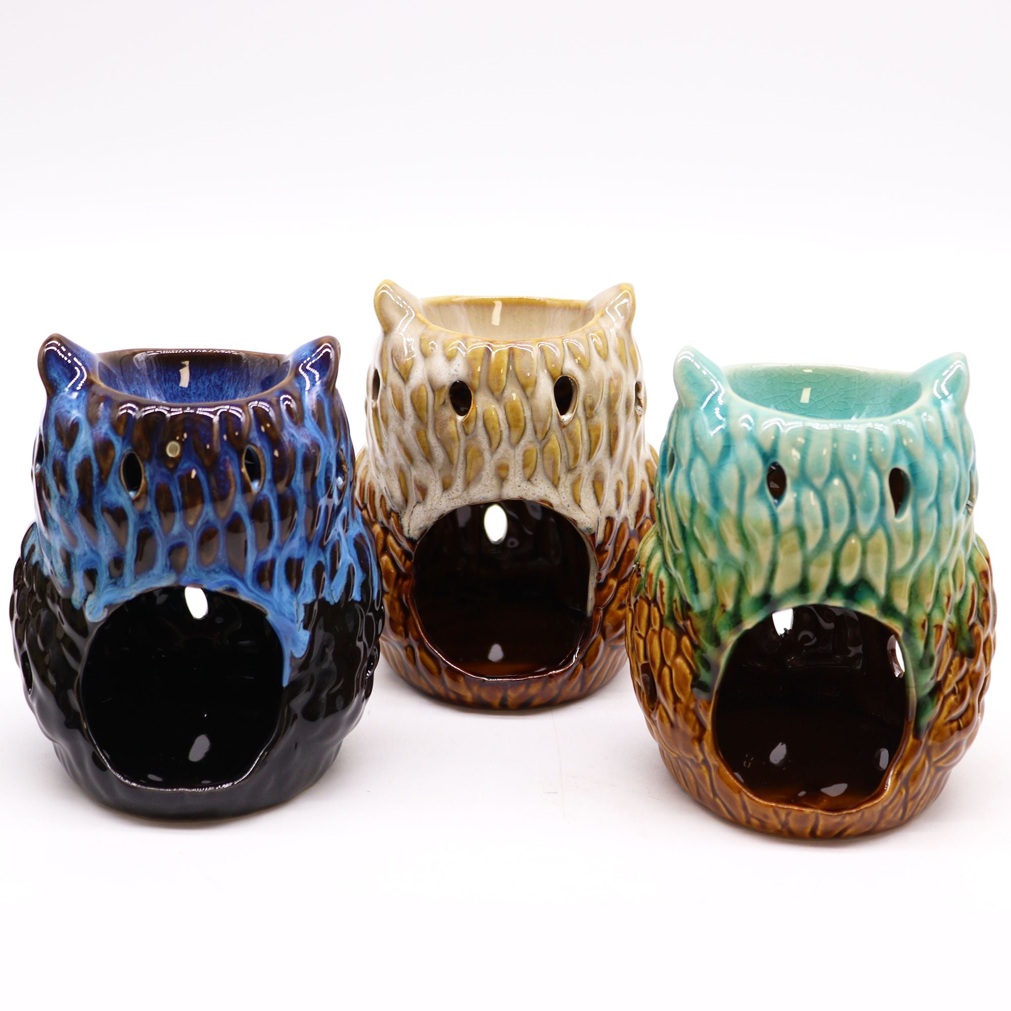 Quemador Rústico Clásico - búho (Colores Surtidos)