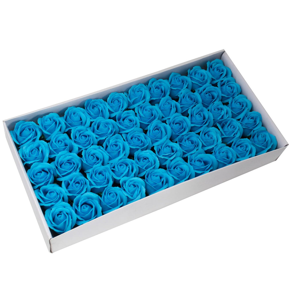 Flor de manualidades deco mediana - azul royal