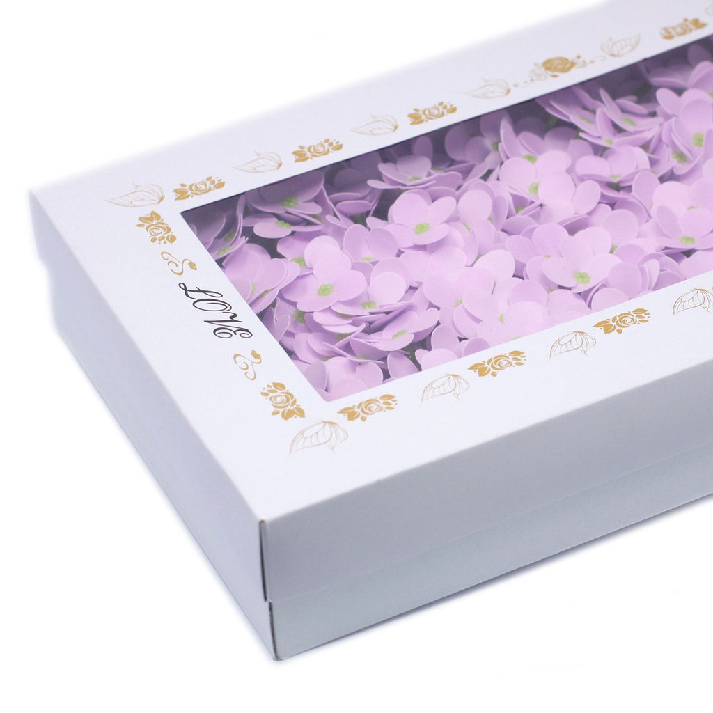 Artesanato com flores de sabão - Jacinto - Lavanda