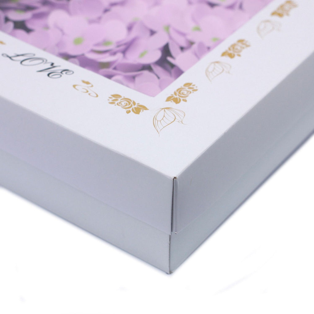 Artesanato com flores de sabão - Jacinto - Lavanda