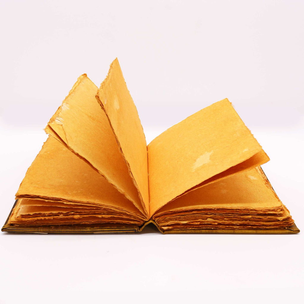 Livro Castanho Castanho - Decoração de Coruja de Zinco com Bordas de Capa