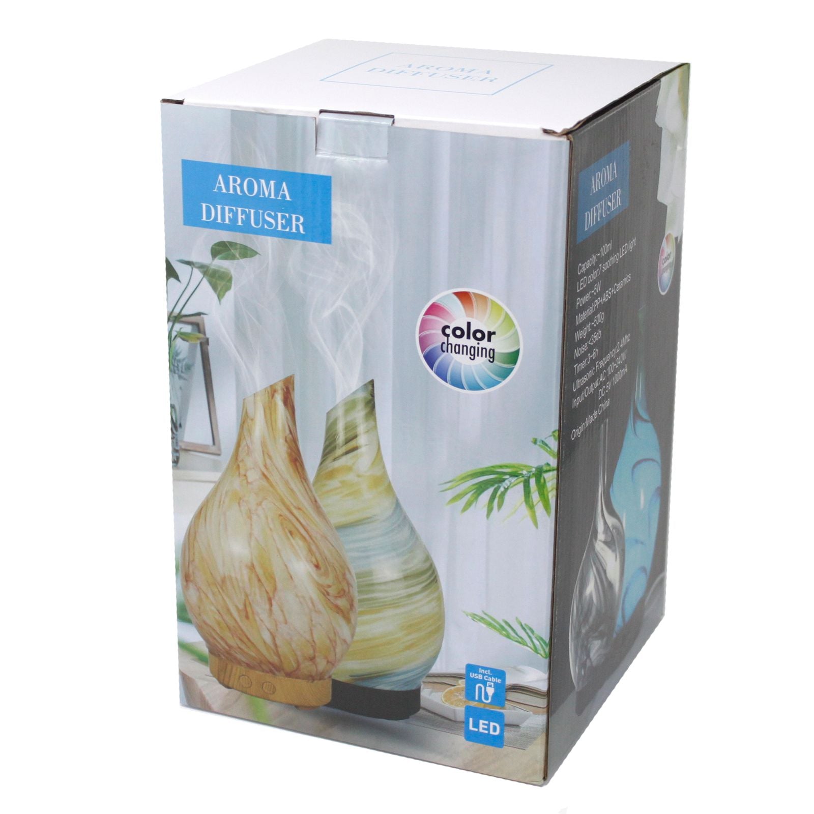 Difusor Ibiza - Luces Infinitas - USB - Cambio de Color