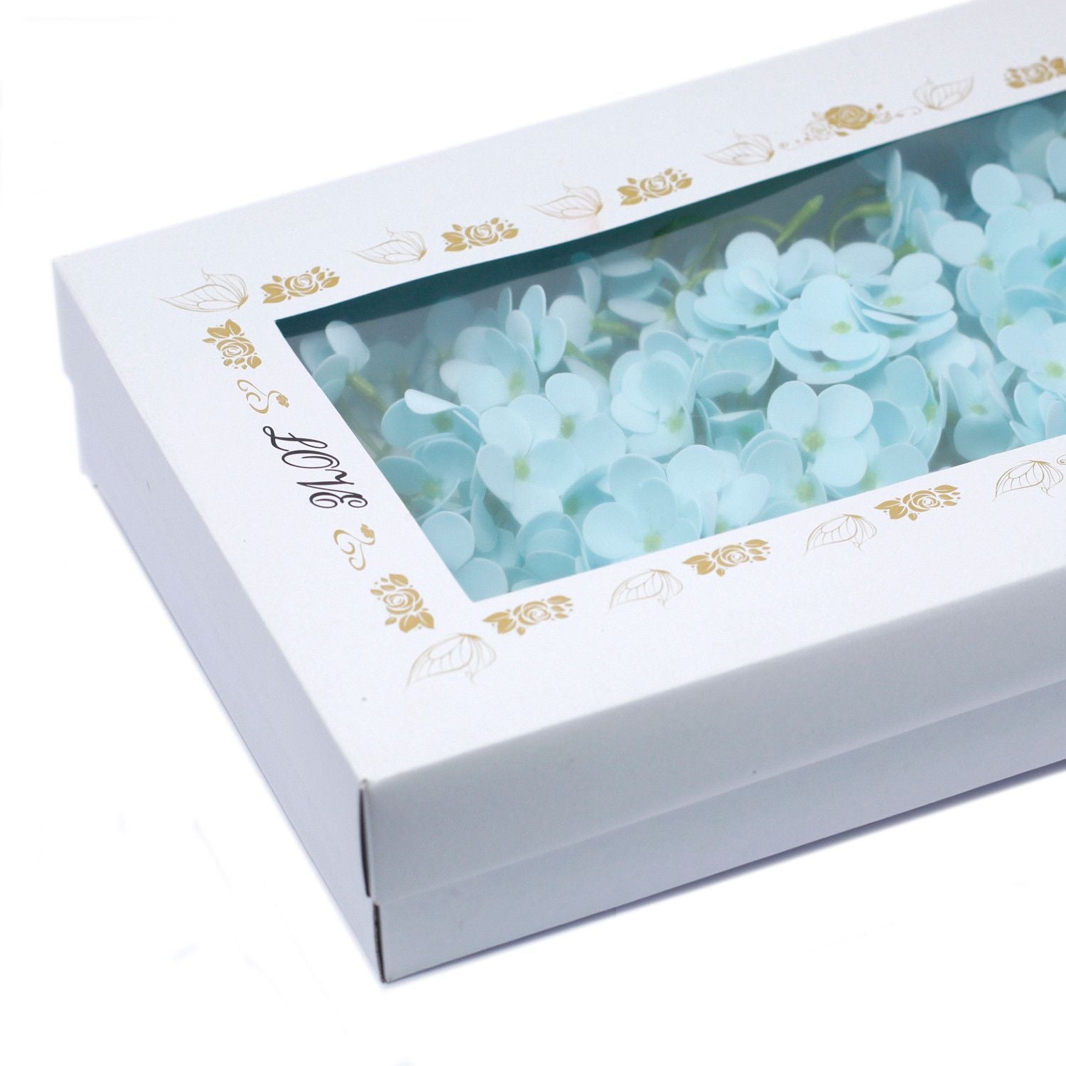 Flores de Jabón Manualidades - Jacinto - celeste bebé