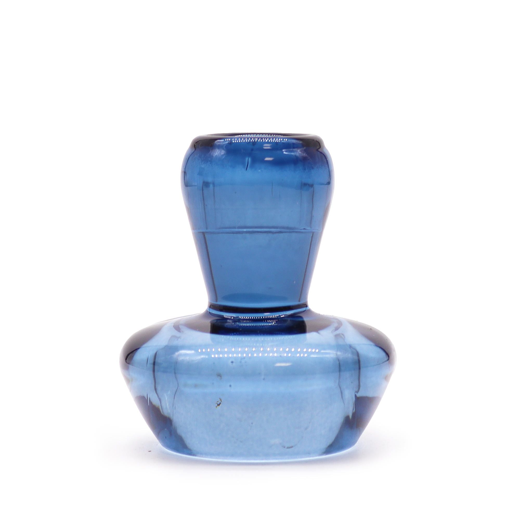 Portavelas reversible con diseño de seta para cena / vela de té - Azul real