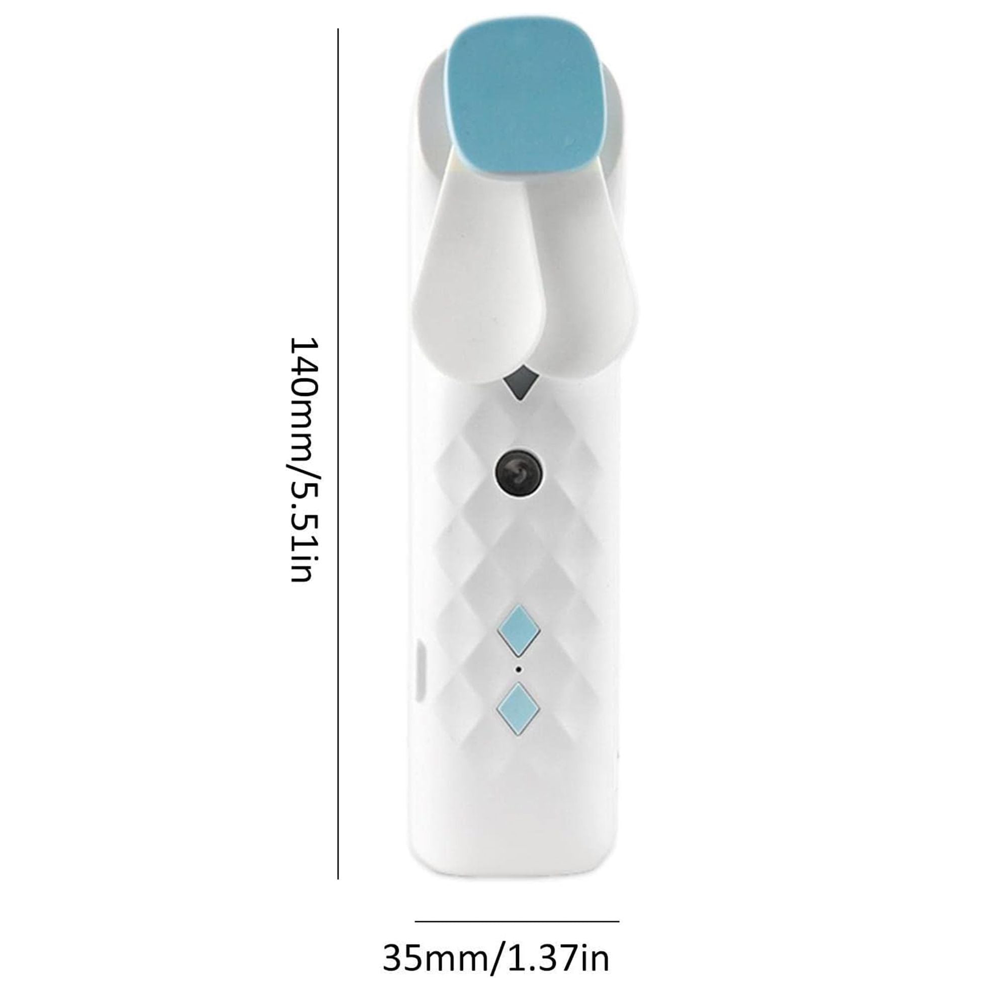 Ventilador y Pulverizador Facial Blanco - USB
