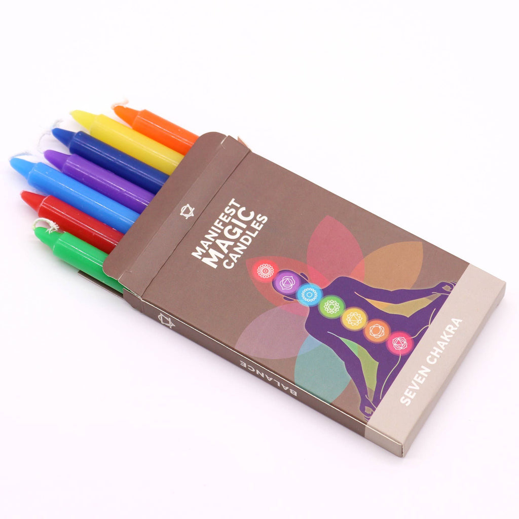 Velas Manifesto dos Sete Chakras (Embalagem de 7)