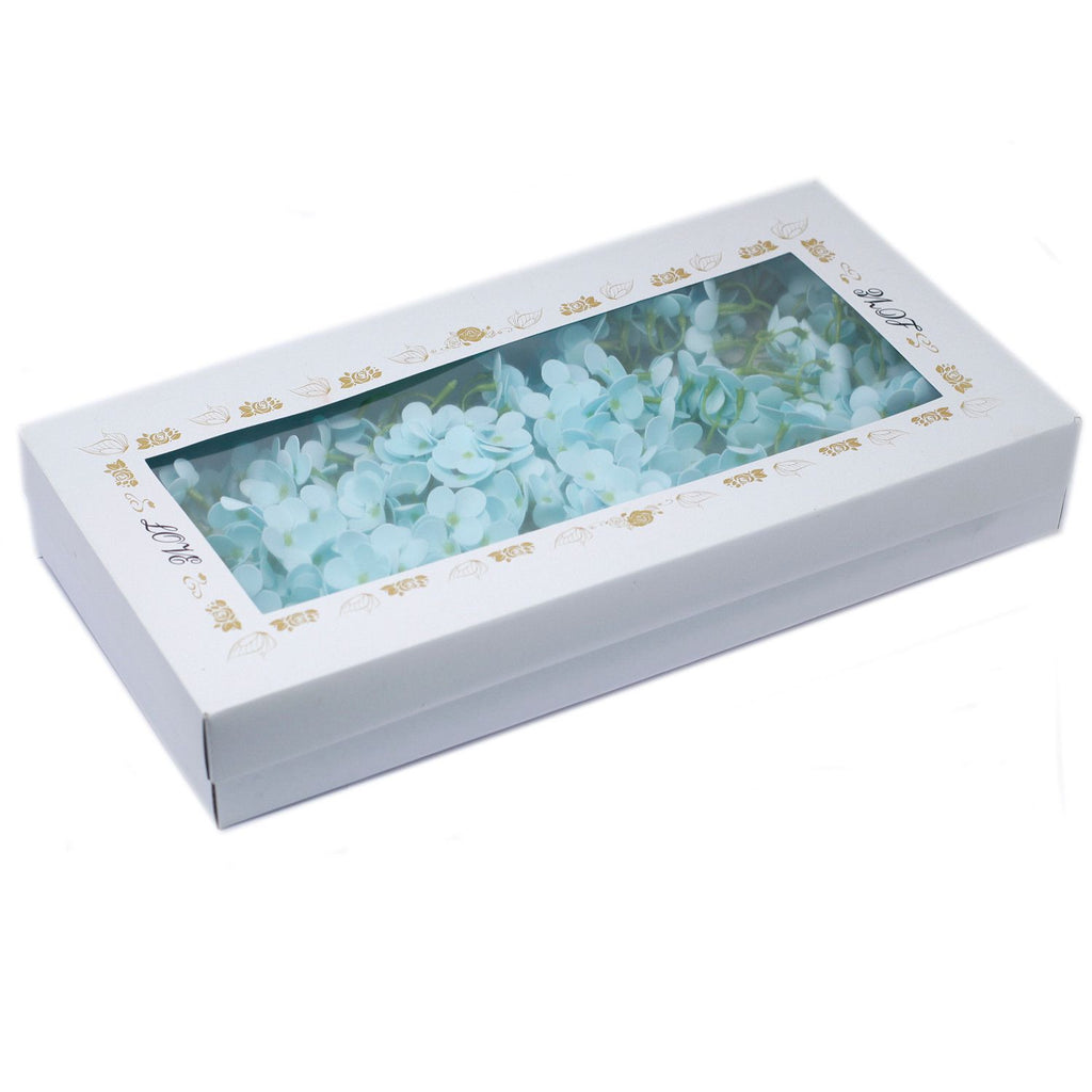 Artesanato com flores de sabão - Jacinto - Azul bebé