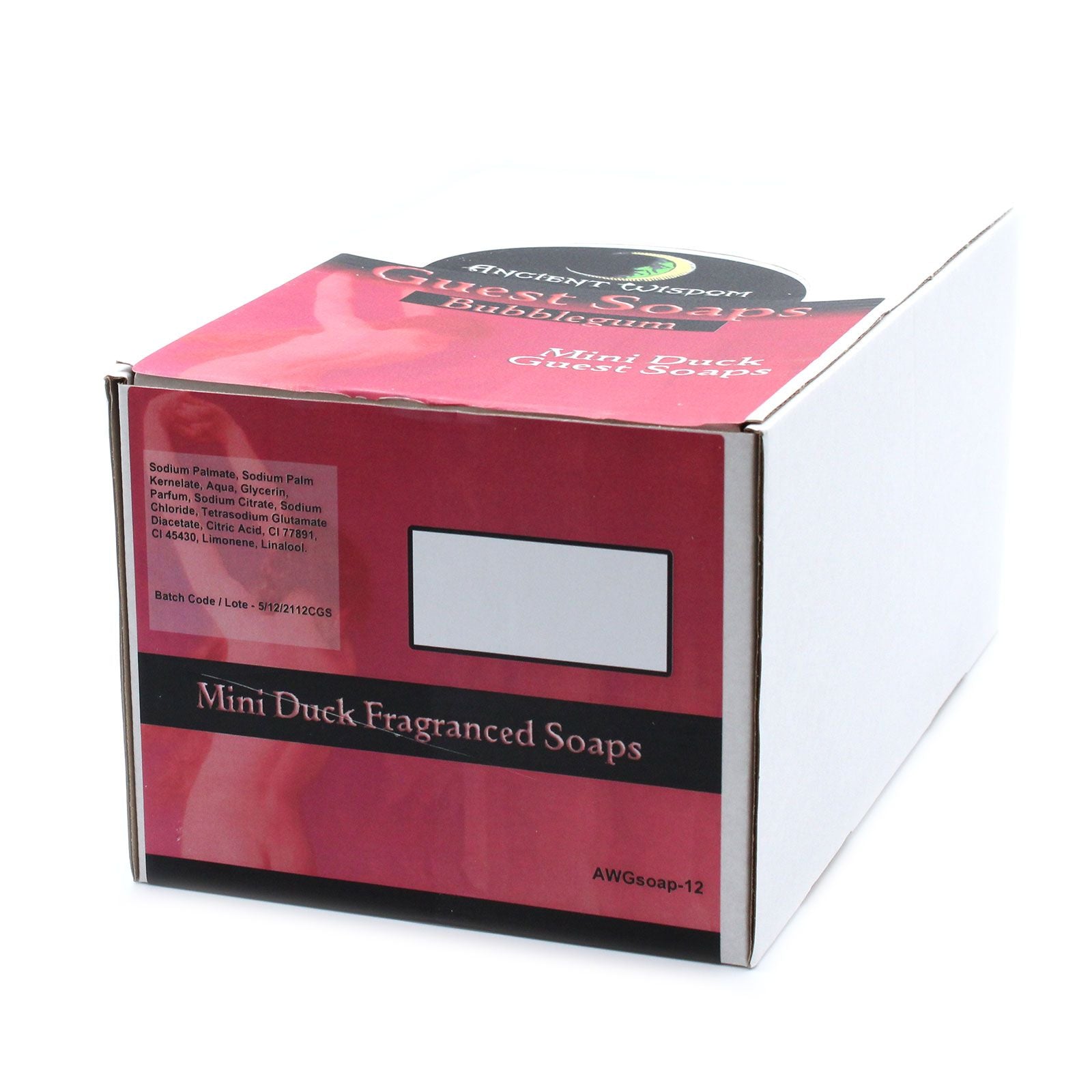 10x Jabónes para Invitados Pato Rosa - Chicle