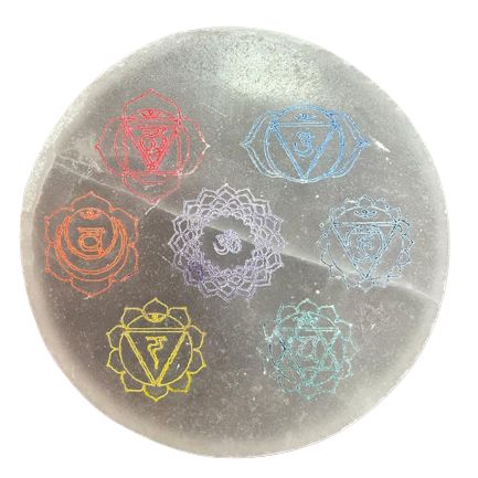 Prato de Carregamento Médio 10cm - Design de Chakra (cor)