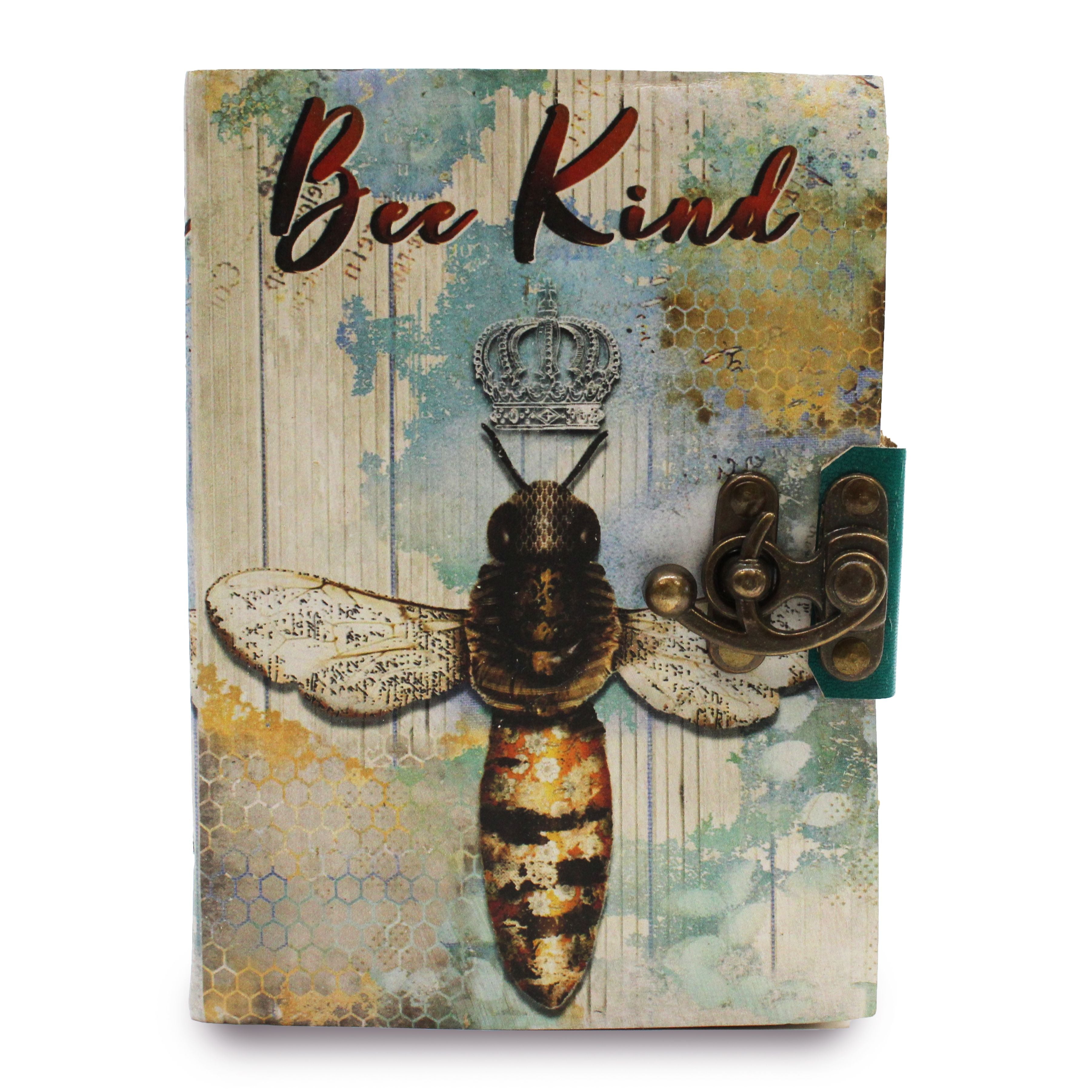 Caderno em pele Bee Kind