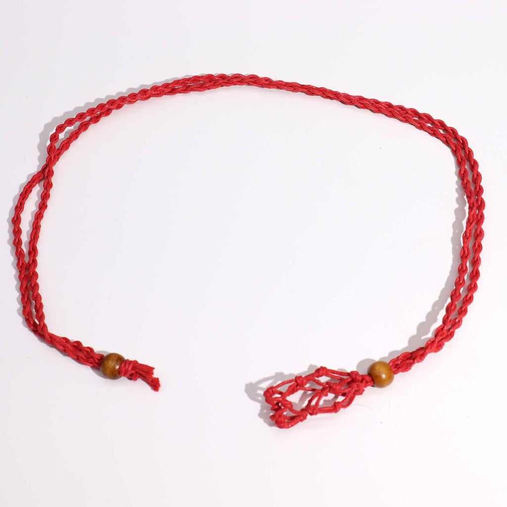 1x Cordones para Collar de Piedras Preciosas 45 cm - Rojo