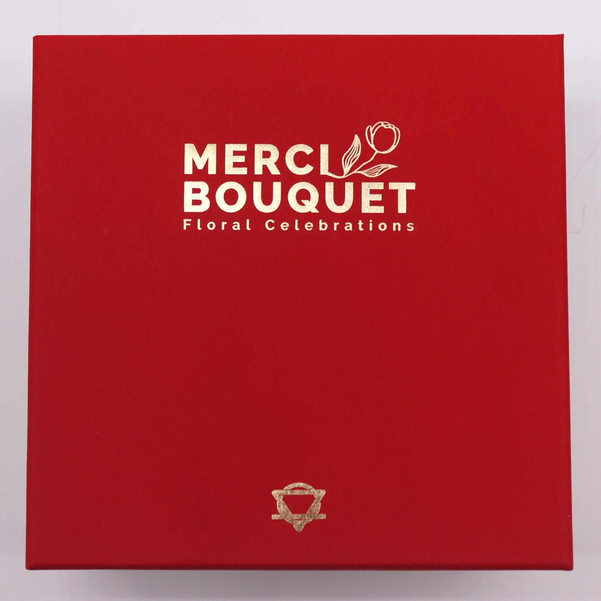 Caixa Quadrada - Rosas Vintage