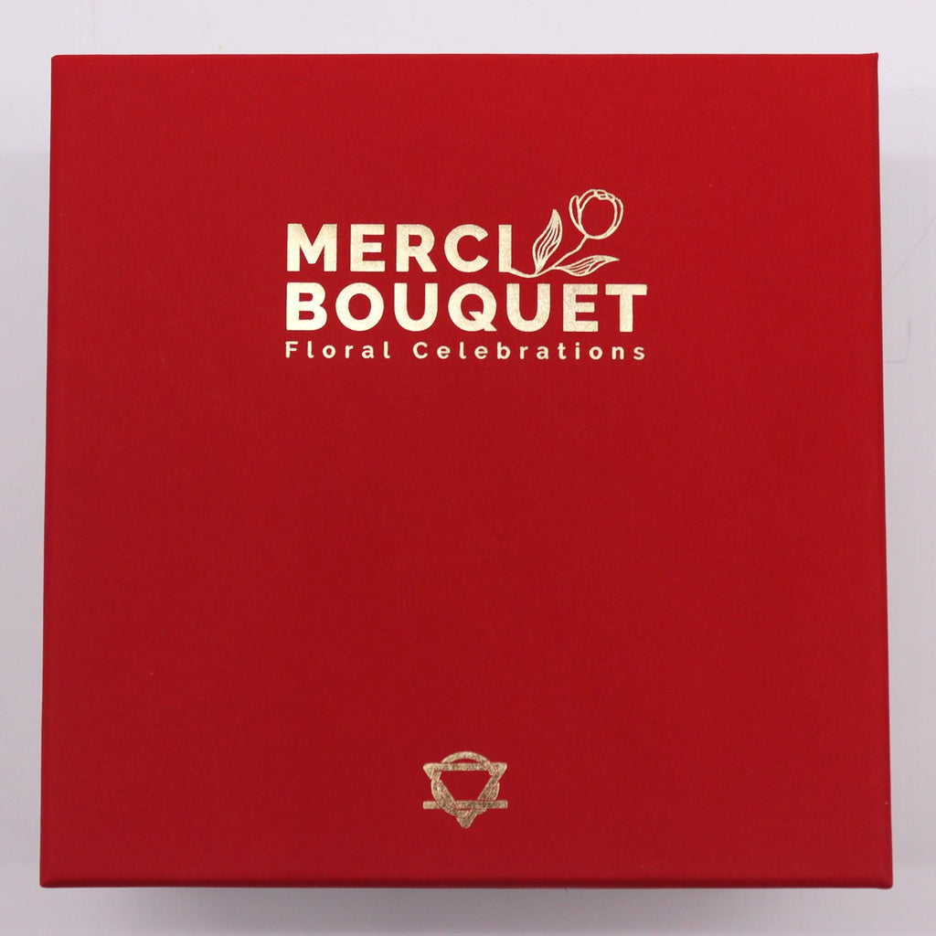 Caixa Quadrada - Rosas Vermelhas Clássicas