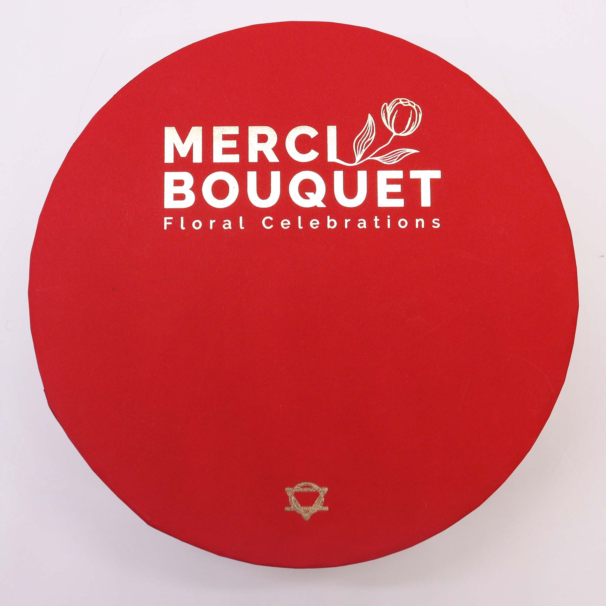 Caixa Redonda - Rosas Vermelhas Clássicas