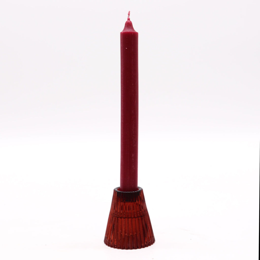 Suporte reversível para velas/jantar - Vermelho Vampiro