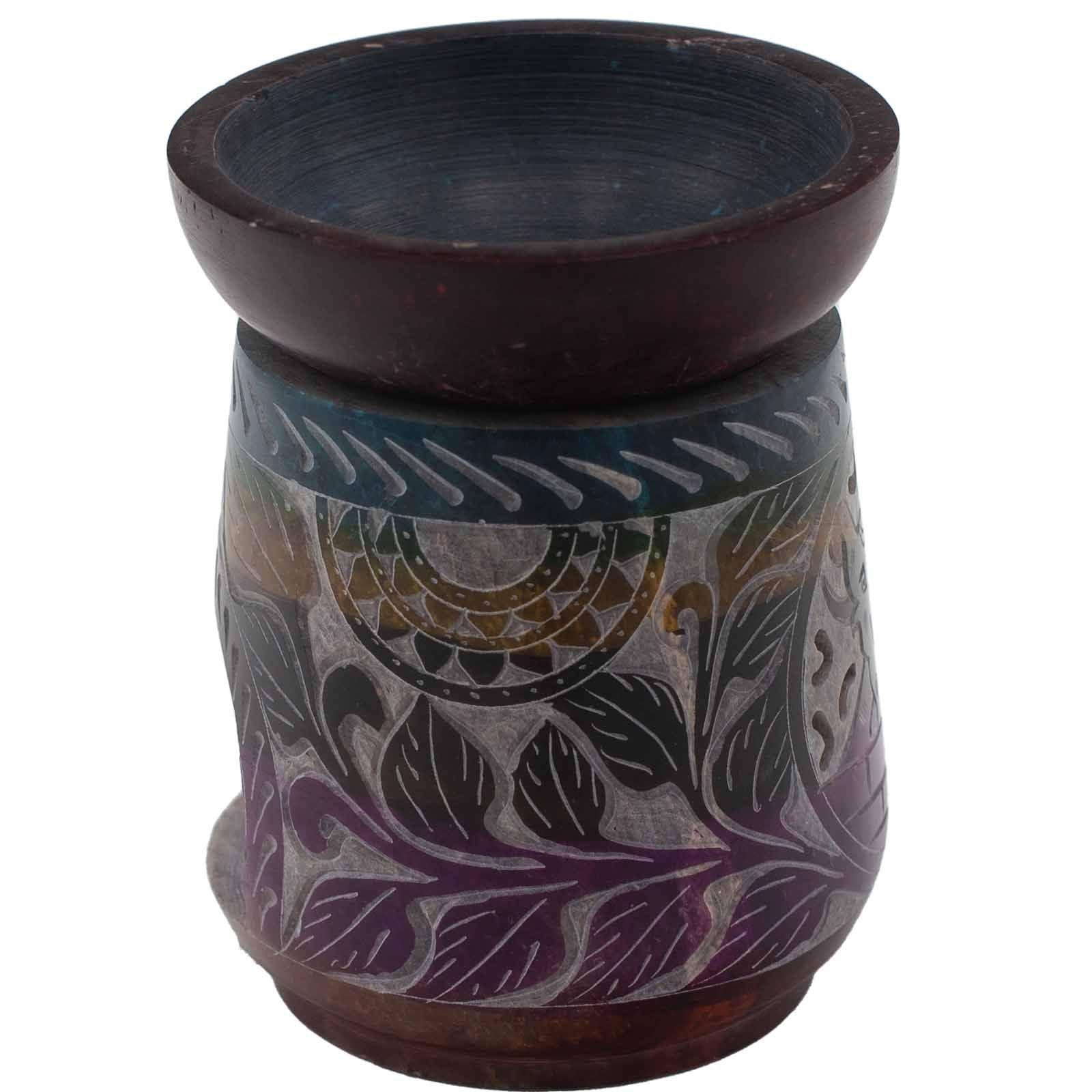 Quemador de aceite de esteatita grande 13x10cm - Elefante - Cinco colores