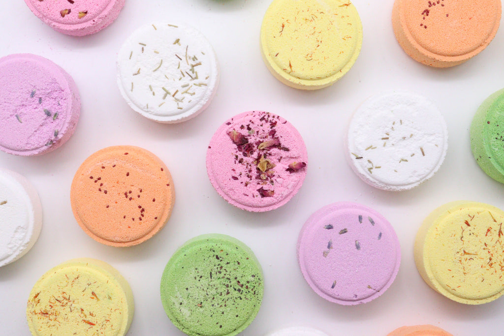 Comprimidos de duche Zen - Quarteto de bem-estar terapêutico - Melhoria do humor