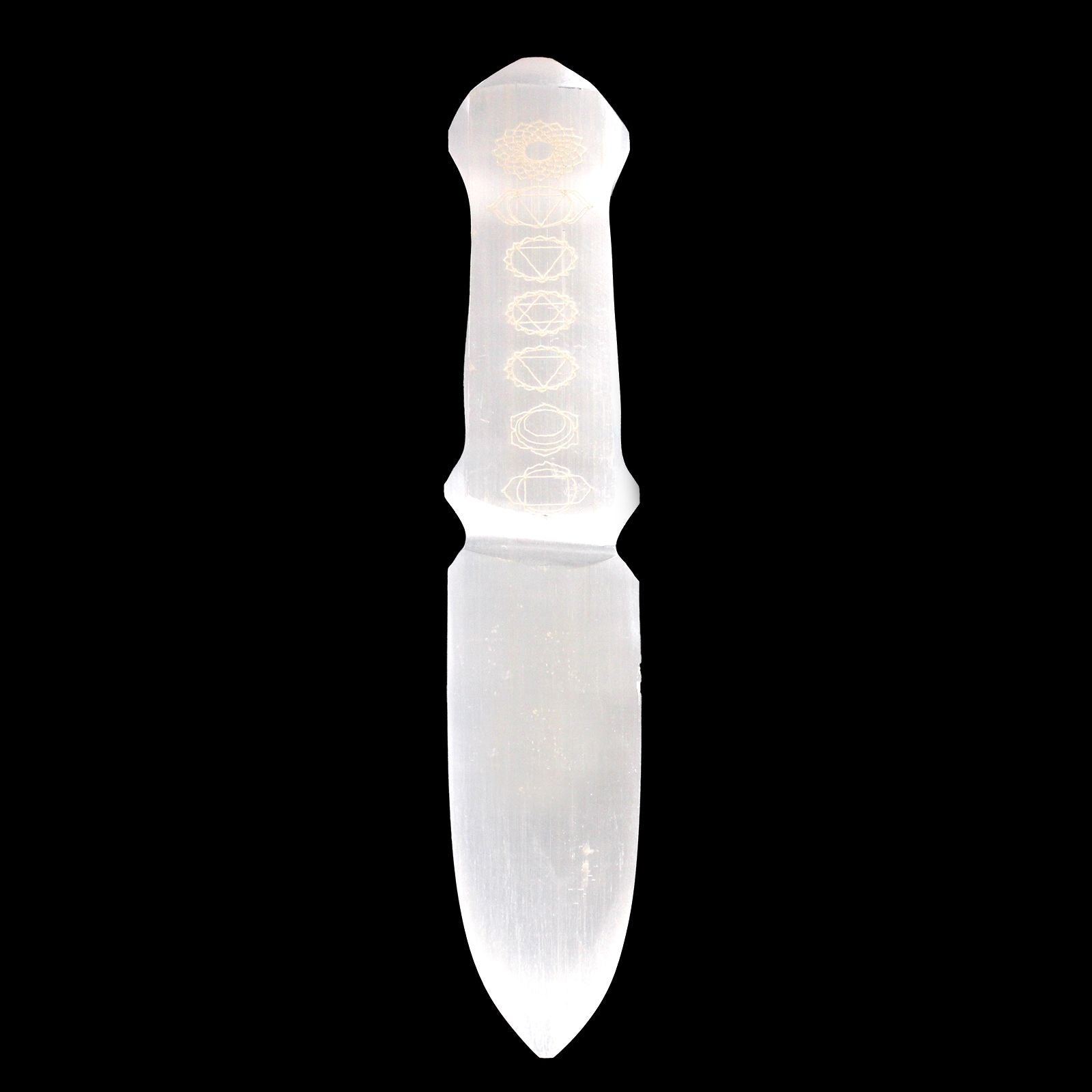 Faca Ritual de Selenite - Chakra